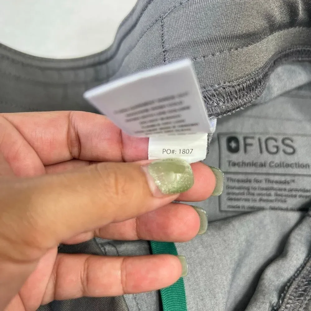 Figs Axim Cargo Scrub Pants Graphite Gray Medium Short Men